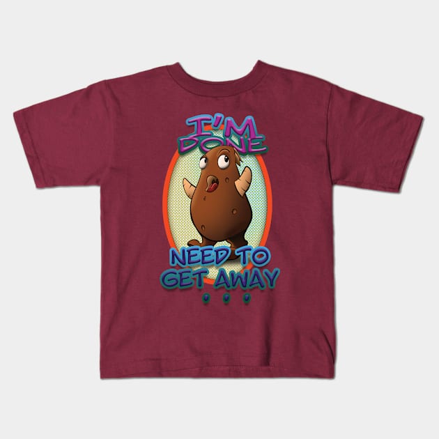 Get Away Kids T-Shirt by Shock Arts